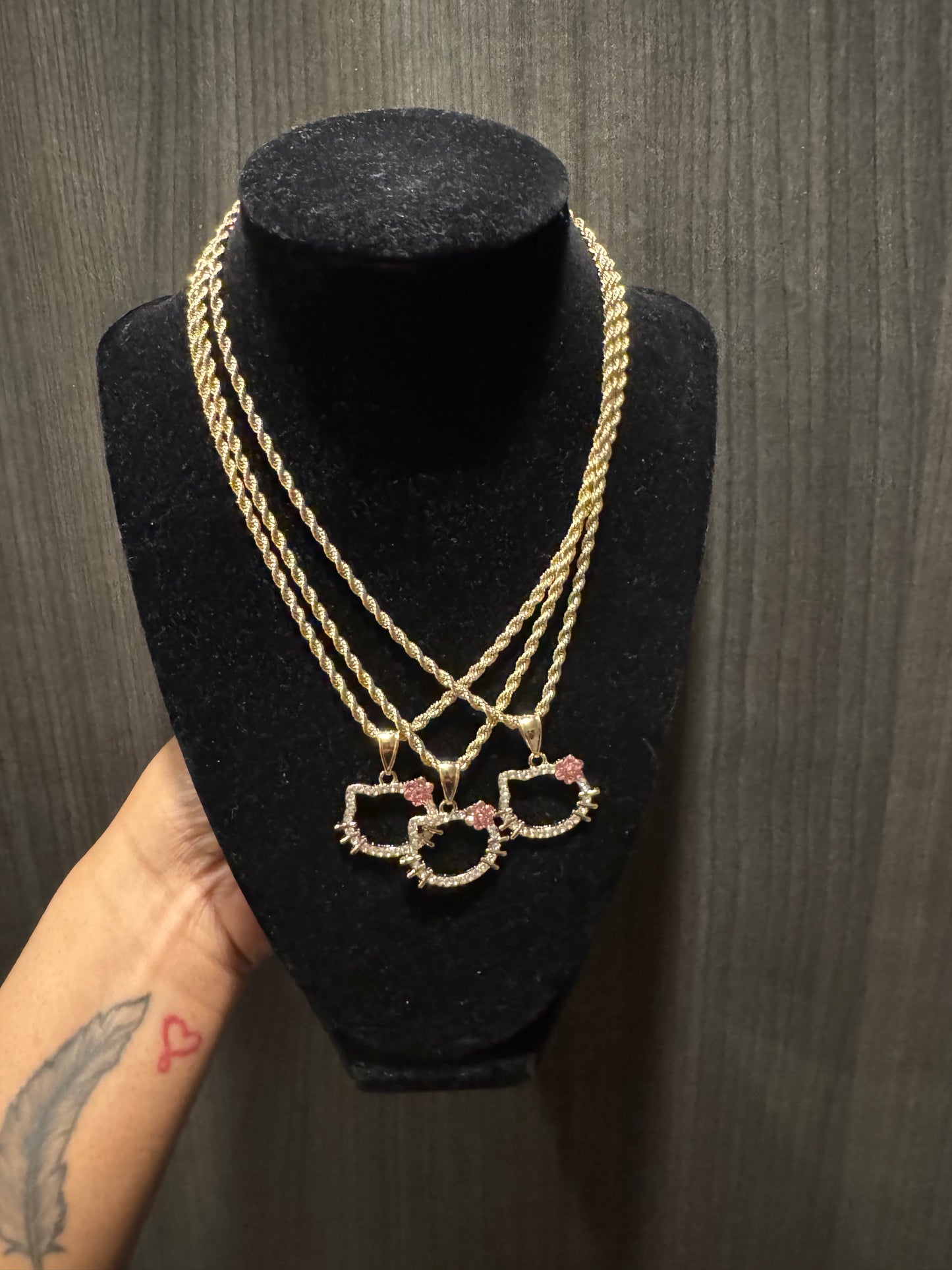 Open Brat Face Necklace